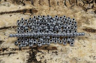 Seed Beads opak lustered 2,6 mm, Grå (20g)