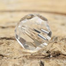 Glaspärla facetterad kula 8 mm, Klar (10st)