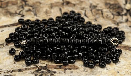 Seed Beads opak 2,6 mm, Svart (20g)