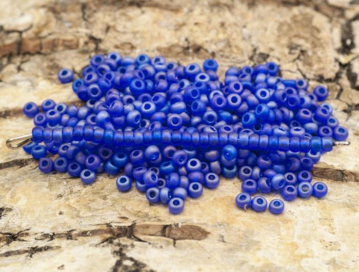 Seed Beads matt rainbow 2,6 mm, Mrkbl (20g)