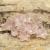 Pärlhållare blommor glas 9x5 mm, Rosa (10st)