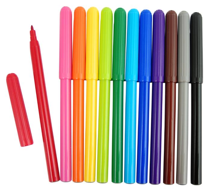 Fiberpennor (12 st)