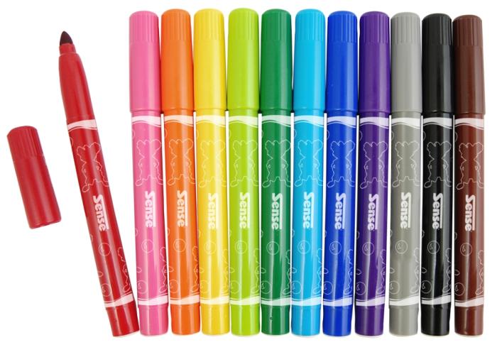 Fiberpennor Jumbo (12 st)