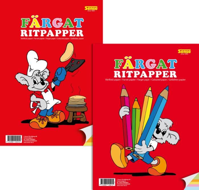 Ritpapper Färgat A4
