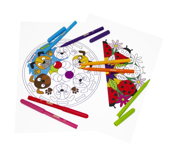 Målarbok Mandala 24 ark