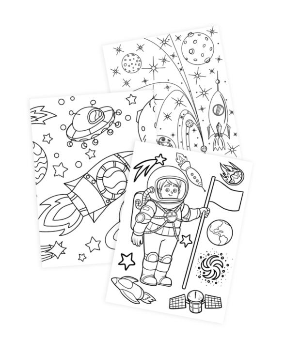 Målarbok Universum