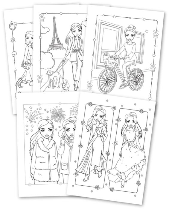 Målarbok Fashion 36 ark