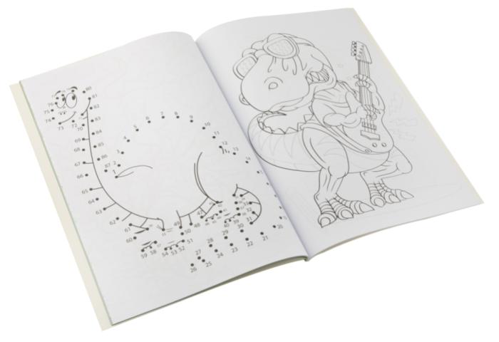 Målarbok Dinosaurier