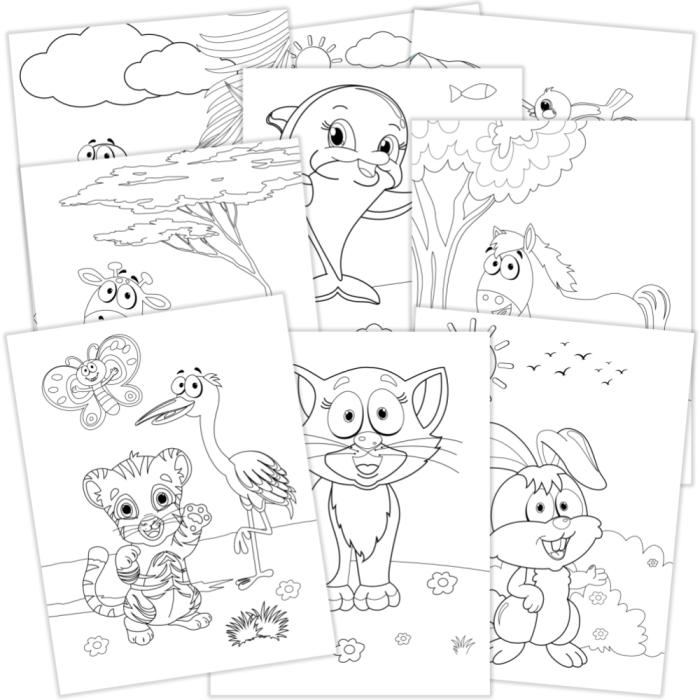 Stickers Gulliga Djur (100 st)