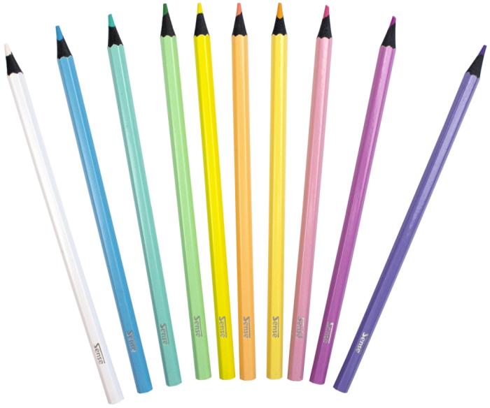 Färgpennor Pastell, Färgmix (10 st)