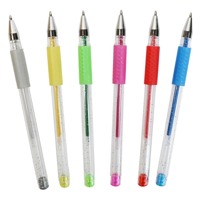 Gelpennor Glitter (6 st)