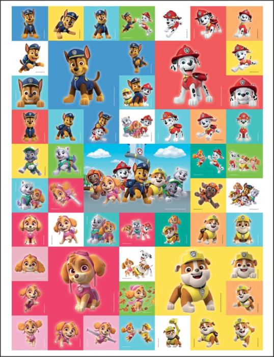 Stickers Paw Patrol 3 ark