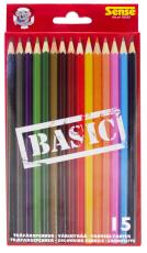 Färgpennor Basic, Färgmix (15 st)