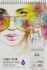 Akrylblock Colour Club A4 300g