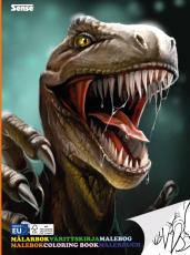 Målarbok Dinosaurier 36 ark
