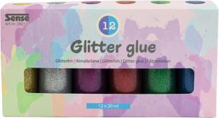 Glitterlim på flaska (12 st)