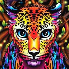 Diamond Painting Canvas 30 x 40 cm, Leopard