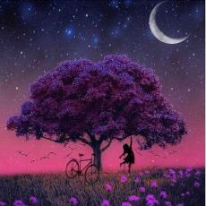 Diamond Painting Canvas 30 x 30 cm, Tr&auml;d