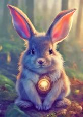 Diamond Painting Canvas 30 x 40 cm, Kanin