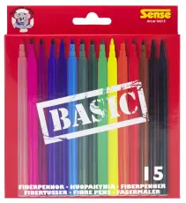 Fiberpennor Basic (15 st)