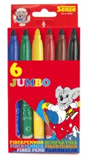 Fiberpennor Jumbo (6 st)