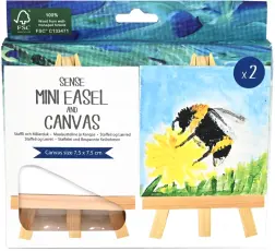 Canvasduk med ministaffli (2 st)