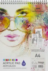 Akrylblock Colour Club A4 300g