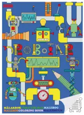 Målarbok Robotar
