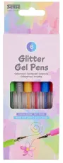 Gelpennor Glitter (6 st)