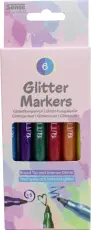 Fiberpennor Glitter (6 st)