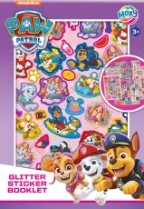 Stickerbok Paw Patrol med glitter A5, 8 ark