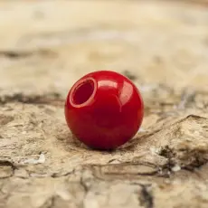 Rund akrylpärla 5 mm, Röd (50st)