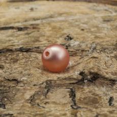 Vaxad glaspärla matt 4 mm, Corall (60st)