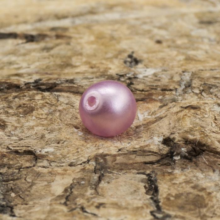Vaxad glaspärla matt 4 mm, Rosalila (60st)
