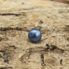 Vaxad glaspärla matt 4 mm, Himmelsblå (60st)