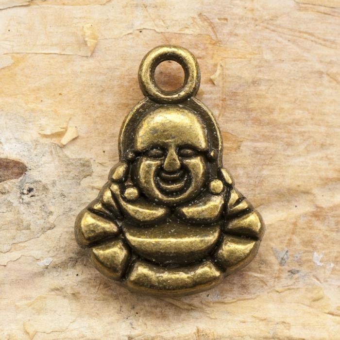 Berlock Buddha 11x14 mm, Antikbrons (5st)