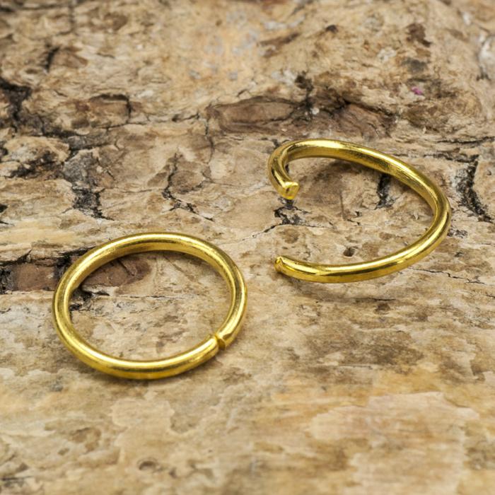 Ring öppningsbar 10 mm, Guldfärg (30st)