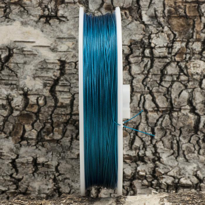 Plastöverdragen wire 0,38 mm, Turkos (100 m)