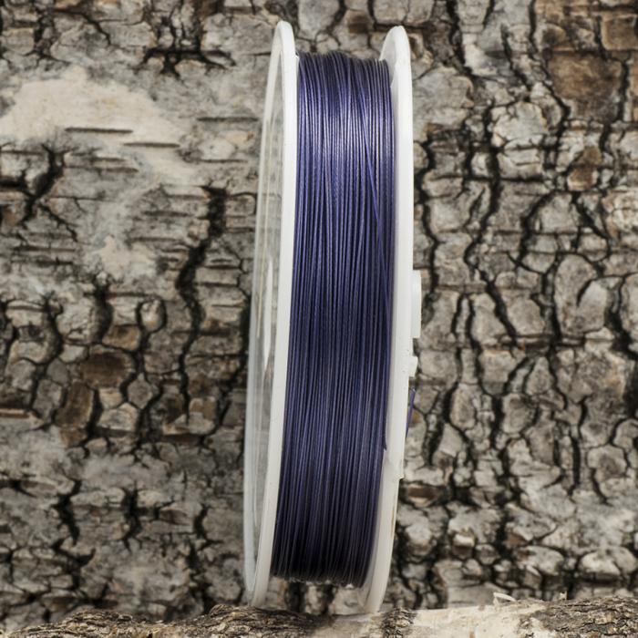Plastöverdragen wire 0,38 mm, Blå (100 m)