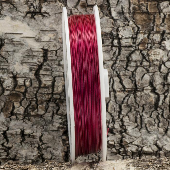 Plastöverdragen wire 0,38 mm, Chili (100 m)
