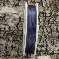 Plastöverdragen wire 0,38 mm, Blå (100 m)