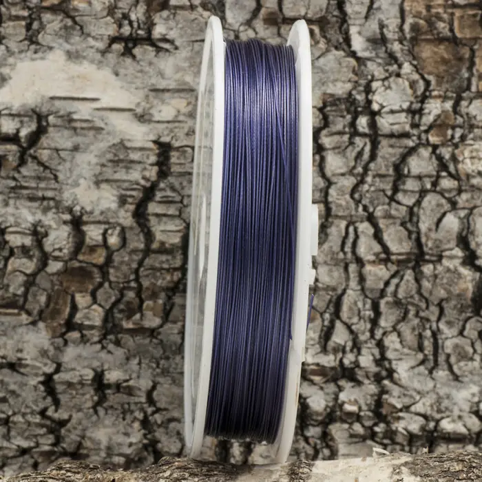 Plastöverdragen wire 0,38 mm, Blå (100 m)