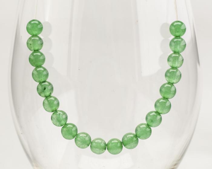 Pärla Malaysia jade 6 mm, Grön (10st)