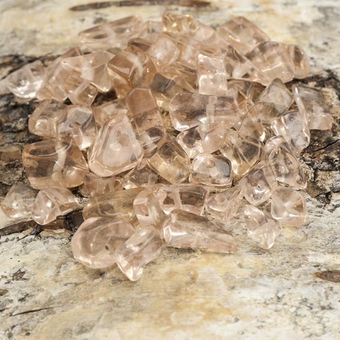 Syntetisk Sten Chip 5-10 mm, Rosa (10g)