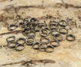 Splitring 5 mm, Svart (50st)