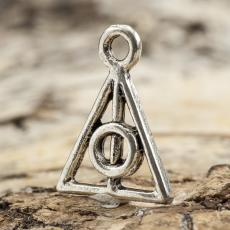 Berlock D&ouml;dsrelikerna 16x12 mm, Antiksilver (st)