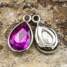 Berlock Oktober 19x12 mm, Cerice/Antiksilver (st)