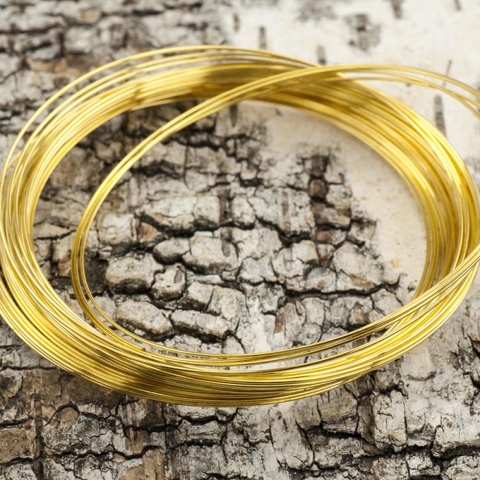 Memory wire 65 mm, Guldfärg (48 varv)