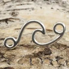 Connector Våg 31x14 mm, Antiksilver (st)