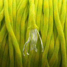Paracord 4 mm, Gul/Grön (meter)
